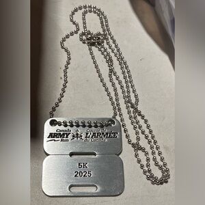 🌙 B9 - Canada Army Run 5K 2025 Dog Tag Necklace